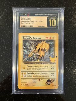 🚀 Team Rocket’s Zapdos Celebrations CGC Pristine 10 🔥