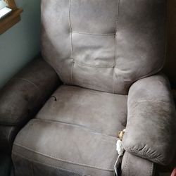 Brown Recliner With Power Capacity