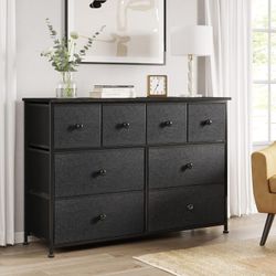 8 Drawer Dresser for Bedroom Faux Leather Chest of Drawers Closets Large  Capacity Organizer Tower Steel Frame Wooden Top Living Room Entryway Office  ( for Sale in City Of Industry, CA - OfferUp