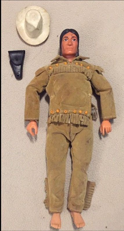 Vintage 1973 The Lone Ranger 10" Tall Tonto Action Figure W/ Accessories Doll