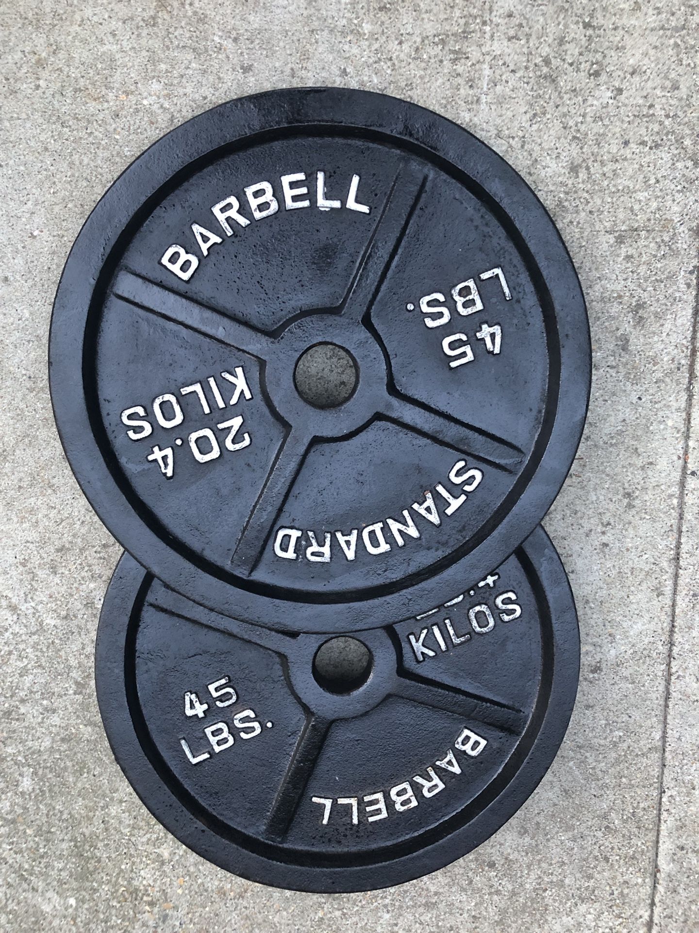 Pair of 45 Lb Olympic Plates