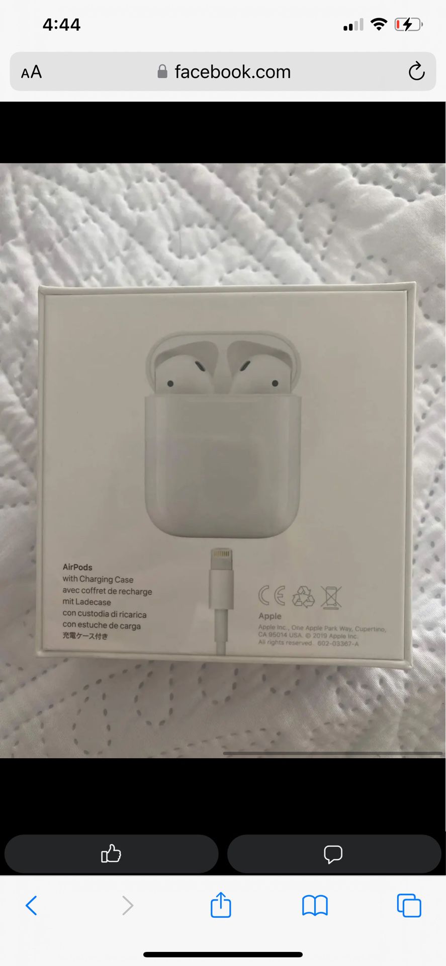 NEW Apple AirPods 2nd Generation