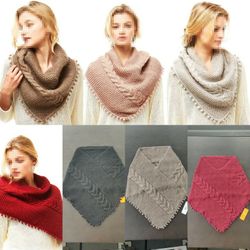 NEW Pom Pom Tube Scarf Shawl