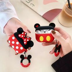 Minnie Mouse And Mickey Mouse Airpods Pro Cases