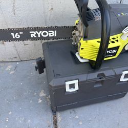 RYOBI 16 in. 37cc 2-Cycle Gas Chainsaw with Heavy-Duty Case