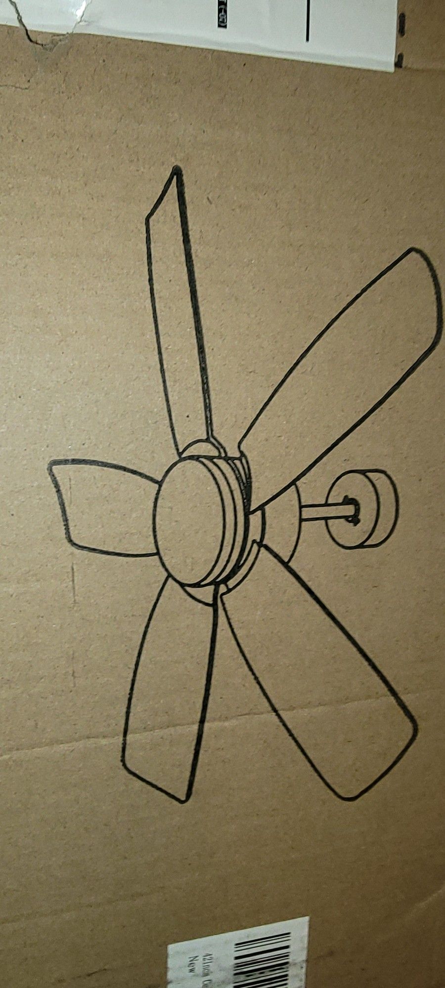 42 inch Ceiling Fans with Lights and Remote ,Indoor Outdoor Modern Ceiling Fans with Lights with 3CCT 6 Speeds Quiet DC Motor,Small Black Low Profile