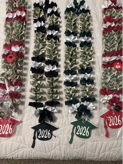 Attention Ceres graduates! Money leis with your school colors & add any amount ! I have NEW dollar bills!