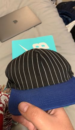 Supreme Pinstripe Back Arc 6-Panel Hat