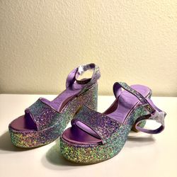 New Unused Olivia Miller Lilac Heeled Sandals 