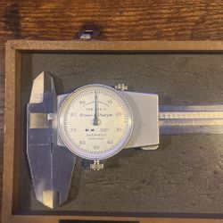 Brown & Sharp 599-579-3 Dial Caliper 0-6” - .001” Swiss Made