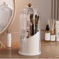 Makeup Brush Holder Organizer with Lid