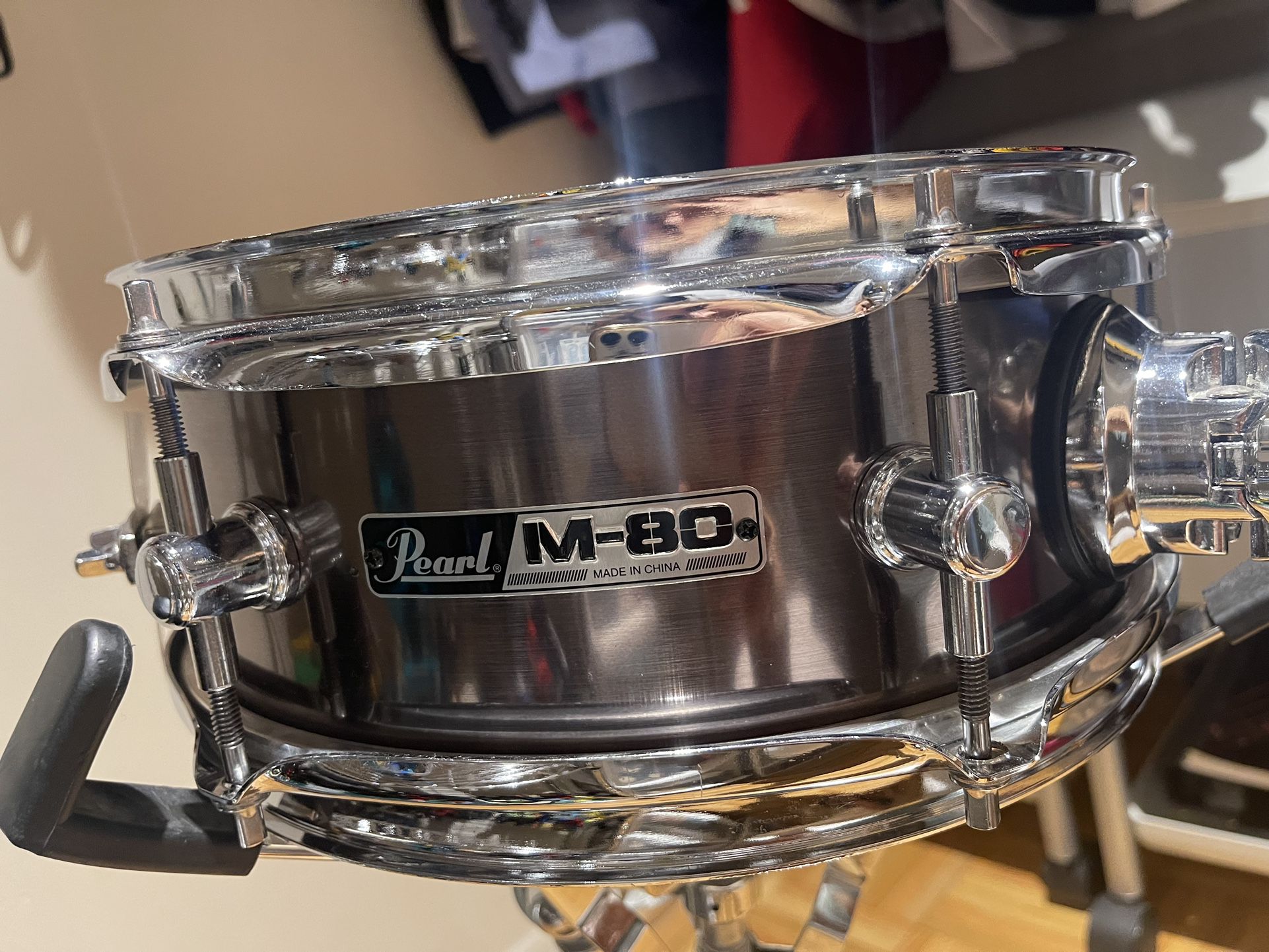 Pearl M80 Snare Drum with Stand