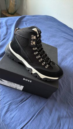 Botas Negras Con Blanco