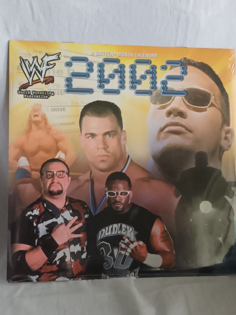Vintage WWF 2002 Calender New Sealed 