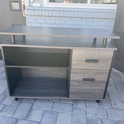 Black and grey office storage