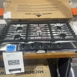 Brand new LG 36 inch gas five burner cooktop with warranty
