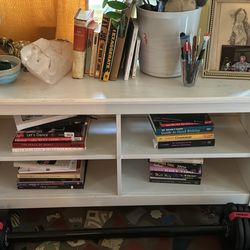 Wood Console Table/ Book Shelf