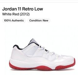 Jordan 11 Retro Low white red (2012) LIGHTLY USED Size 11