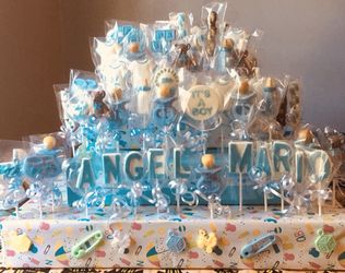 Babysbower chocolate lollipops