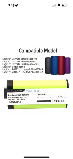 Replacement Battery For Ultimate Ears (UE) Megaboom