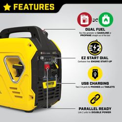 Champion Dual Fuel 2,800 Watt Non Carb Compliant New