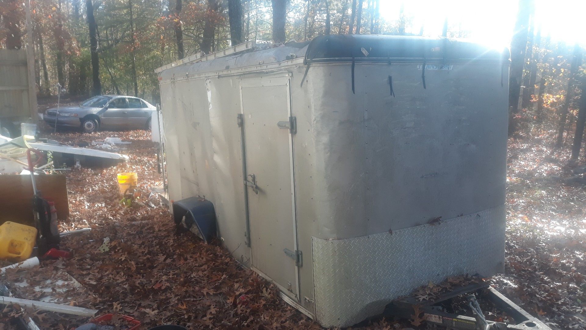 Transport enclosed trailer