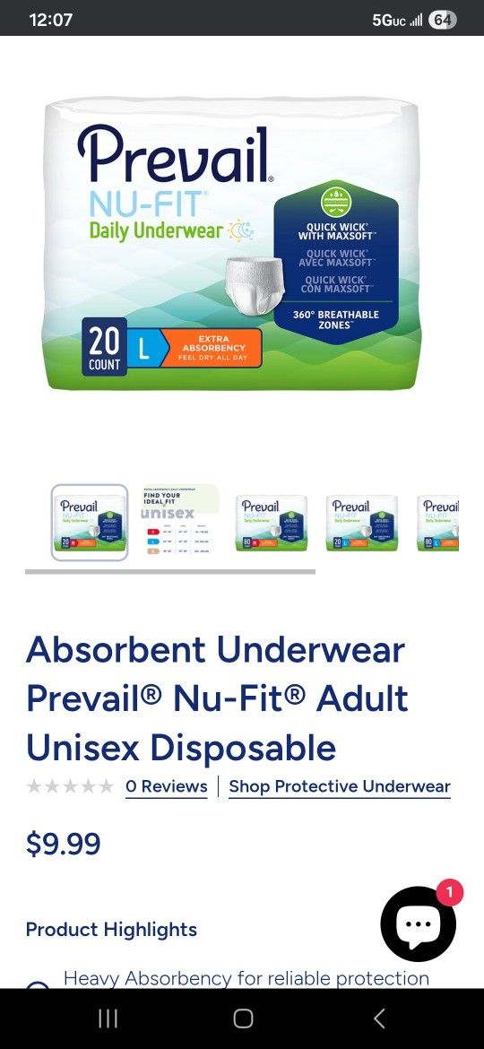 New Adult Diapers Large