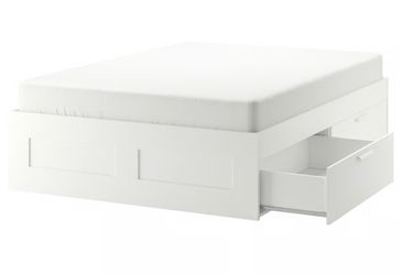 full size ikea bed frame with drawers