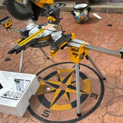 DEWALT 60V Lithium-Ion 12 in. Cordless Sliding Miter Saw (Tool Only) with Heavy Duty Miter Saw Stand