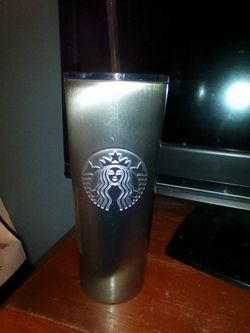 New Stainless Steel Starbucks Reusable Cup With Straw