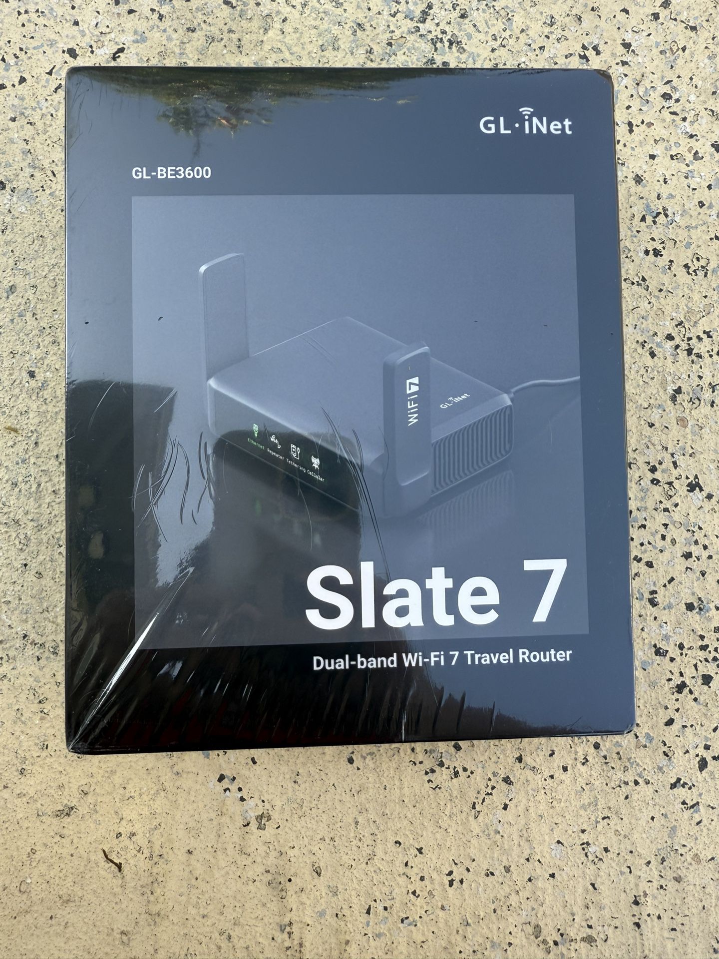 GL.iNet GL-BE3600 (Slate 7) Portable Travel Router, Pocket-Sized Dual-Band Wi-Fi 7 Travel 2.5 Gigabit Router, OpenVPN&Wireguard for Public, Hotel Wi-F
