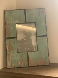 Rustic teal pic Frame brand new