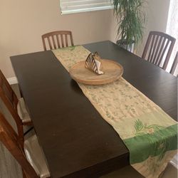 Dining Room Table With China