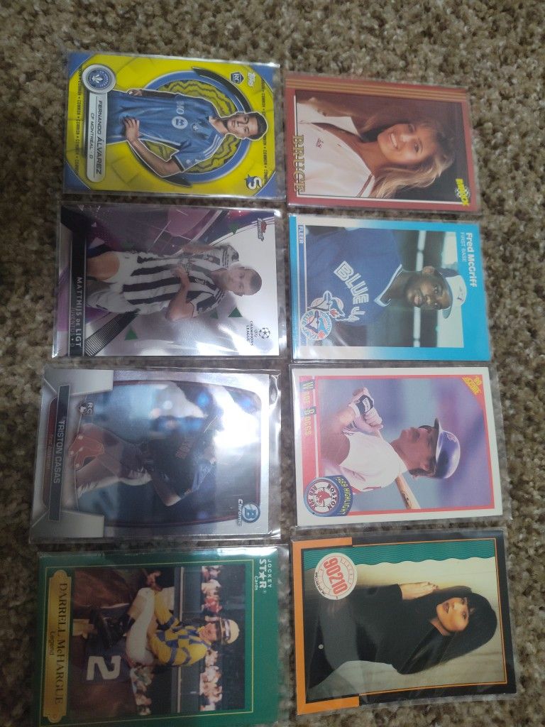 1987 Fleer Update #U-75 Fred McGriff Rookie & Bonus Cards