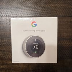 Nest Learning Thermostat Stainless Steel 3rd Generation 