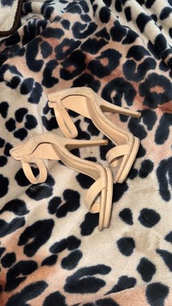 Beige heels