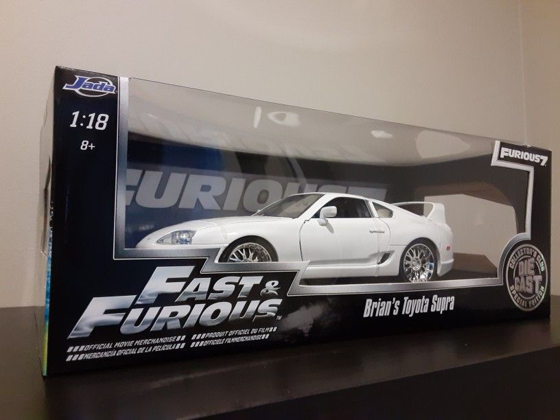 Fast And Furious Brian's Toyota Supra 1:18 Diecast