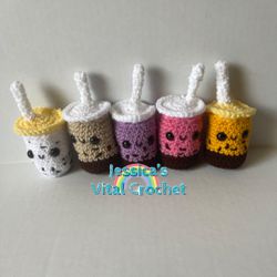 SALE’!! Crochet Mini Boba Keychain 