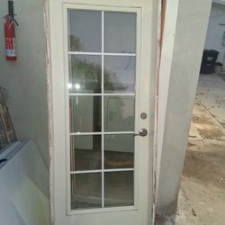 Exterior Door With Glass.