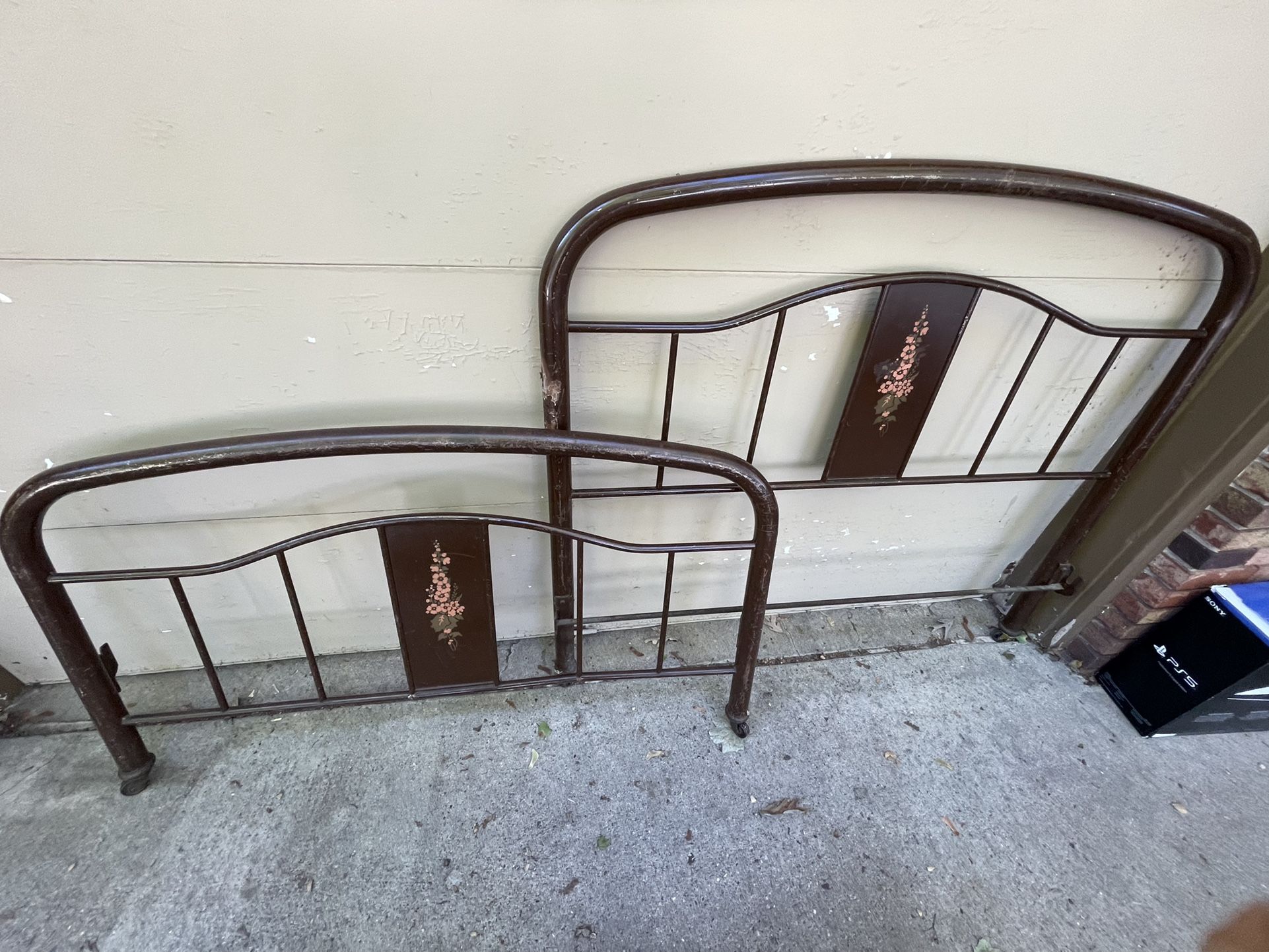 Antique Vintage Headboard And footboard  NO FRAME  