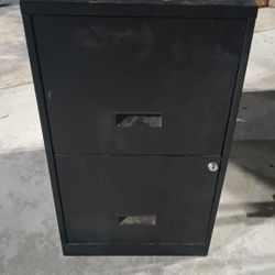 Locking 2 Drawer File Cabinet 