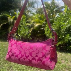 Vintage Coach Purse Hot Pink