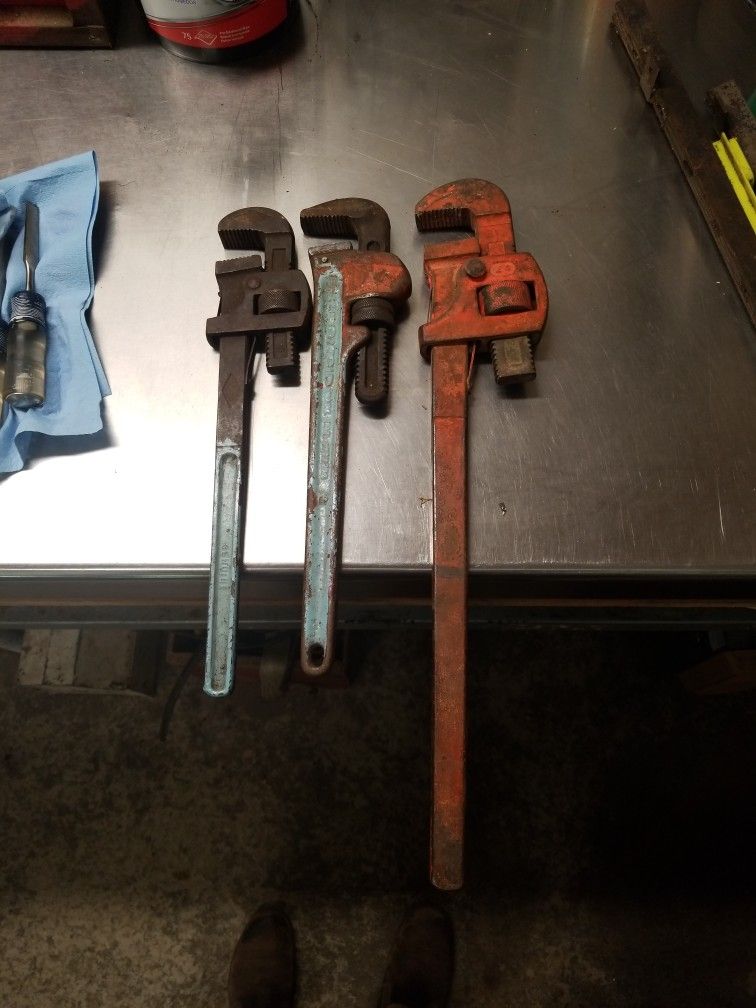 Vintage Pipe Wrenches 