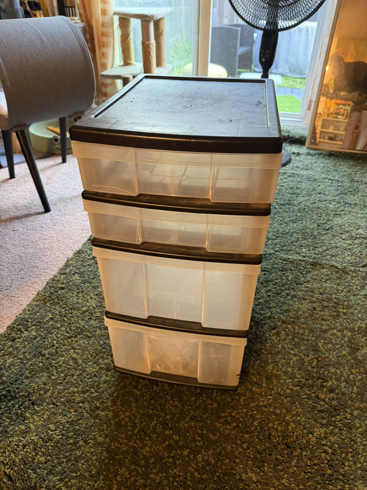 4 Drawer Plastic Storage