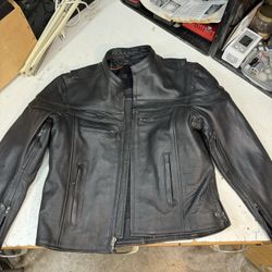 Leather Motorcycle Riding Jacket