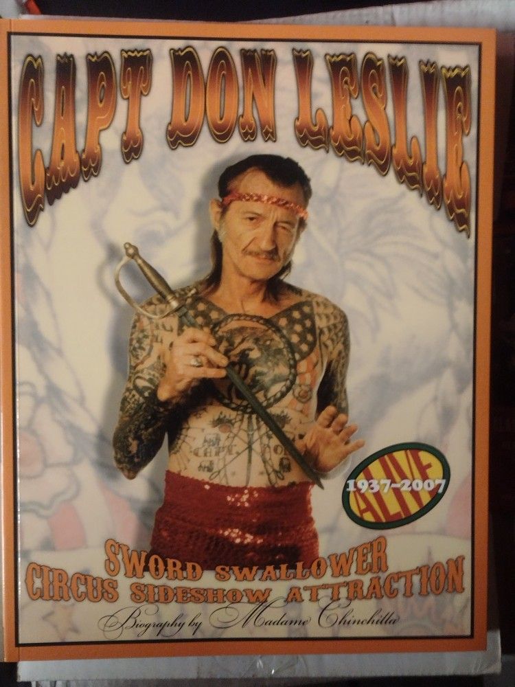 Signed copy of CAPT. DON LESLIE - SWORD SWALLOWER - SIDESHOW