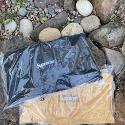 Supreme Box Logo Hoodies Mustard Size M