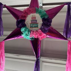 Girl Happy Birthday Star Pinata
