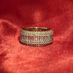 14k Yellow Gold Diamond Round Cut Ring 3.25 ctw