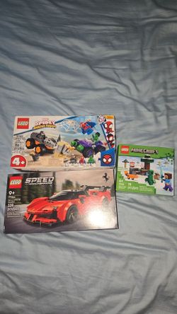 LEGO Sets Bundle – Marvel, Minecraft, Speed Champions